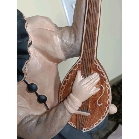 Vintage Joker Court Jester Figurine Composite Wood Statue Philippines - Picture 12 of 16